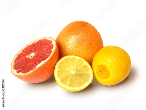 Grapefruit and lemons.