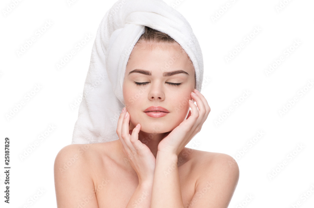 Close-up of woman with perfect health skin Close-up of woman with perfect health skin