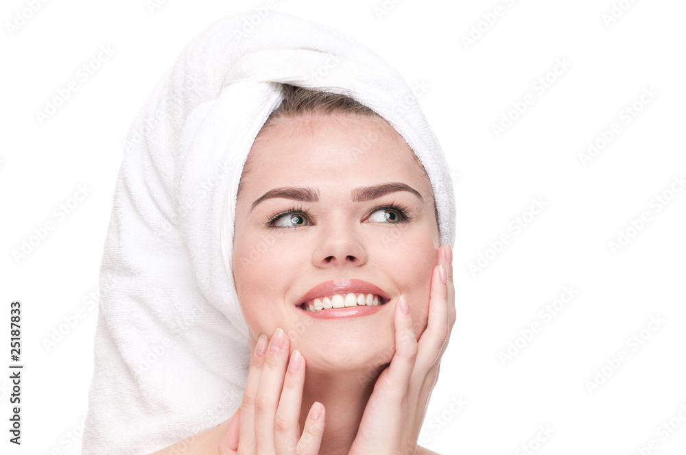 Close-up of woman with perfect health skin Close-up of woman with perfect health skin