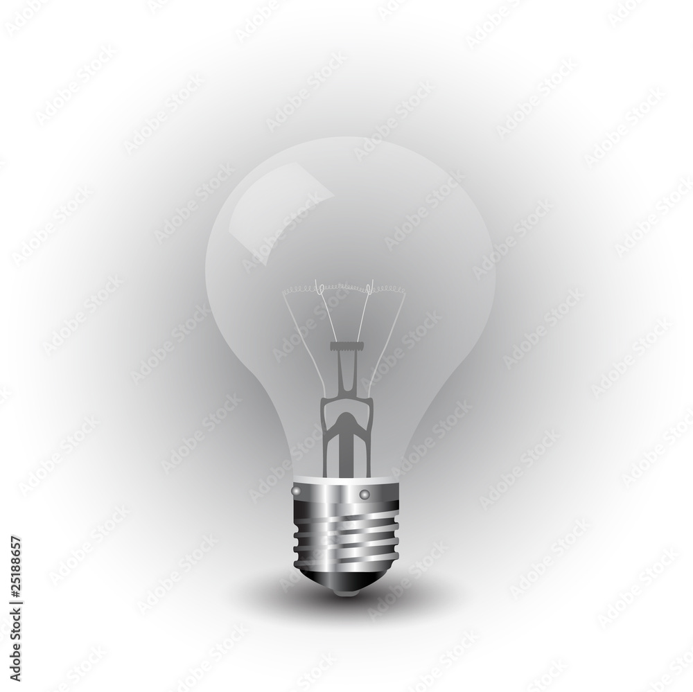 realistic vector-illustration of a old light bulb realistic vector-illustration of a old light bulb