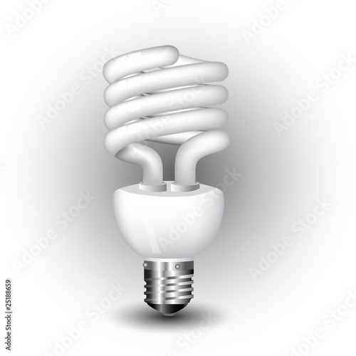 Vector new realistic ecology light bulb