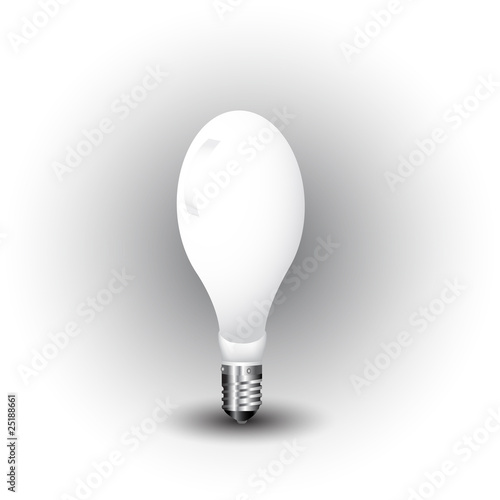 realistic vector-illustration of a economy light bulb