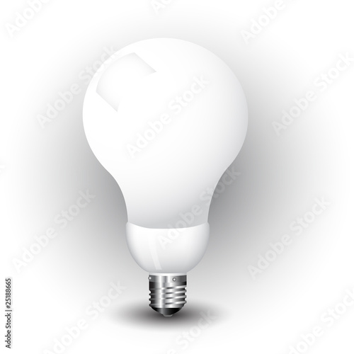 realistic vector-illustration of a economy light bulb