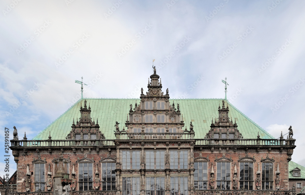 Bremen medieval town hall facade