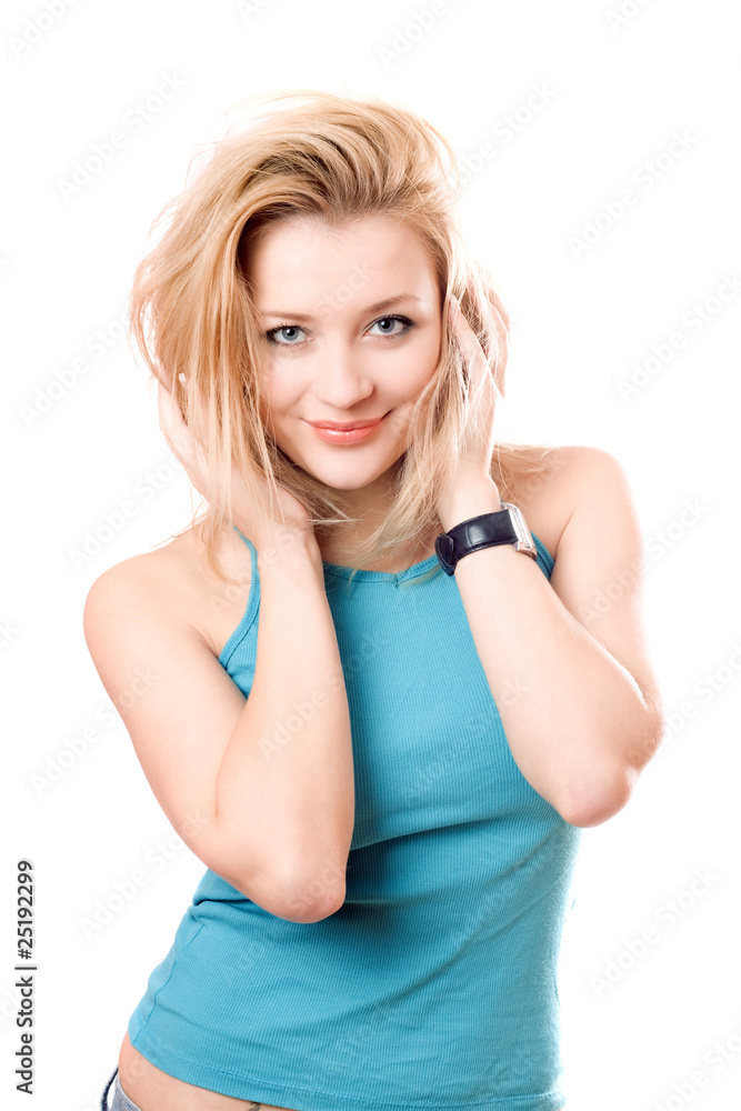 Portrait of a smiling beautiful blonde Portrait of a smiling beautiful blonde
