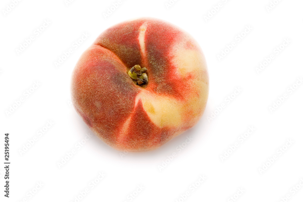 Peach isolated on the white background Peach isolated on the white background