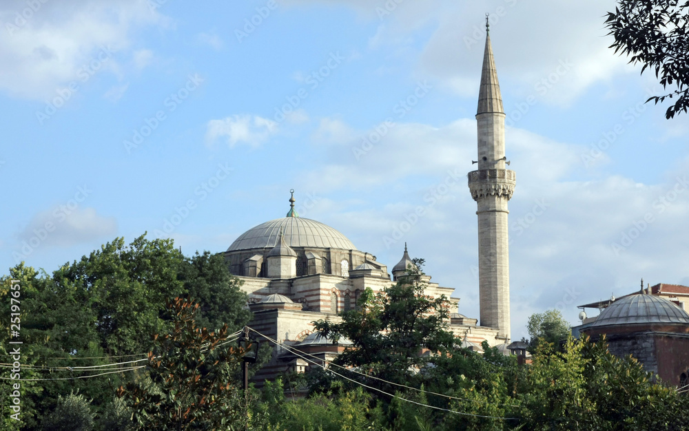 Fototapeta premium Zal Mahmut Pasha Mosque in Eyup, Istanbul, Turkey.