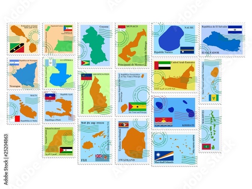 vector stamp collection