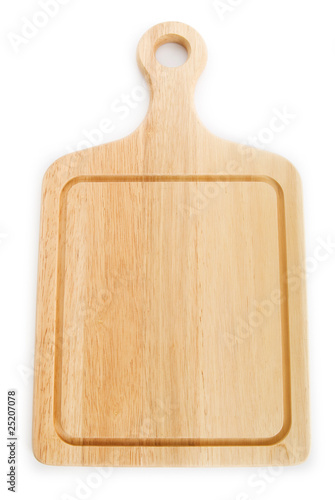 Cutting board isolated on the white background