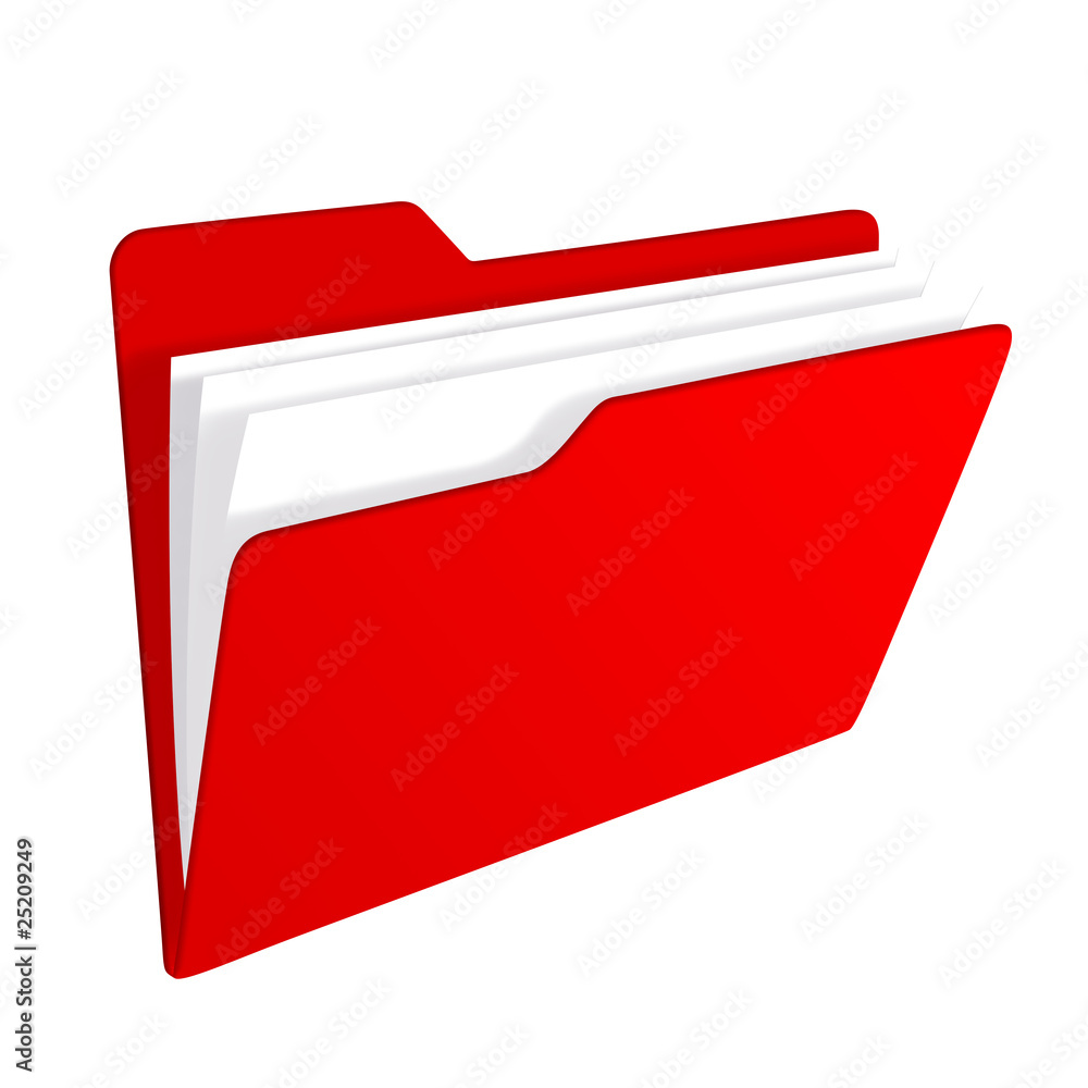Red Folder Icon Stock Illustration Illustration Of Di vrogue.co