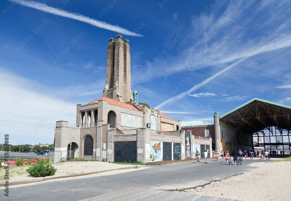 The old casino at beach in Asbury Park