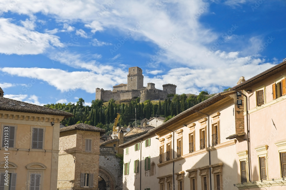 Albornoz fortress. Assisi. Umbria.