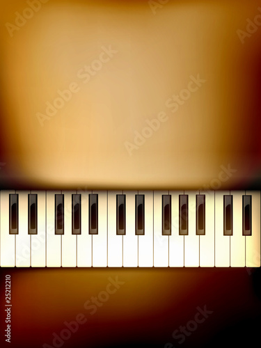 vector piano keyboard illustration