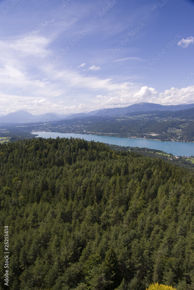 Obraz premium Ausblick am Wörthersee