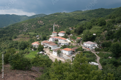 White Village And Mosque In The Thrace Greece photo
