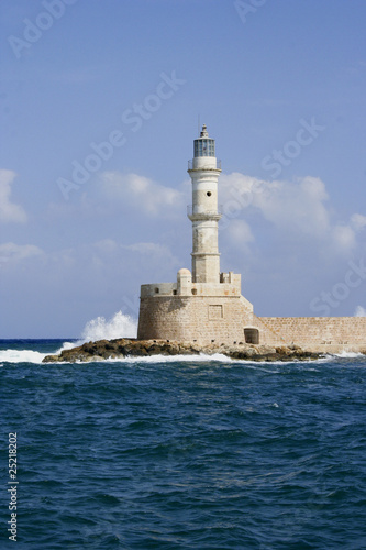 Lighthouse in Chania Harbor