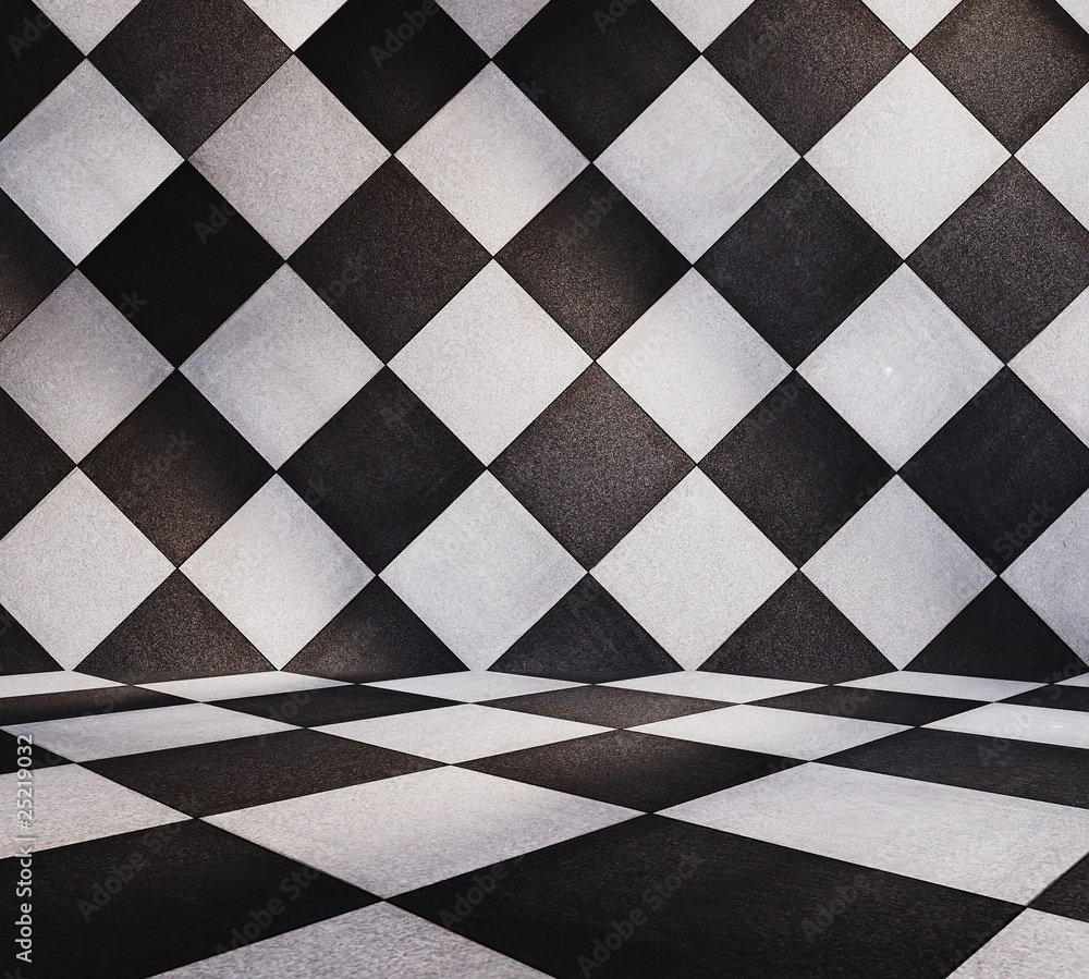 Obraz premium tiled room