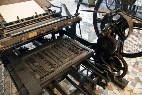 antica macchina da stampa