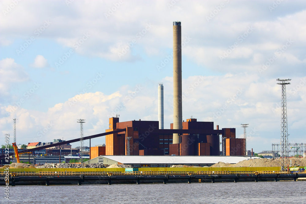Coal power plant in Helsinki, Finland