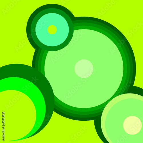 green circles background illustration