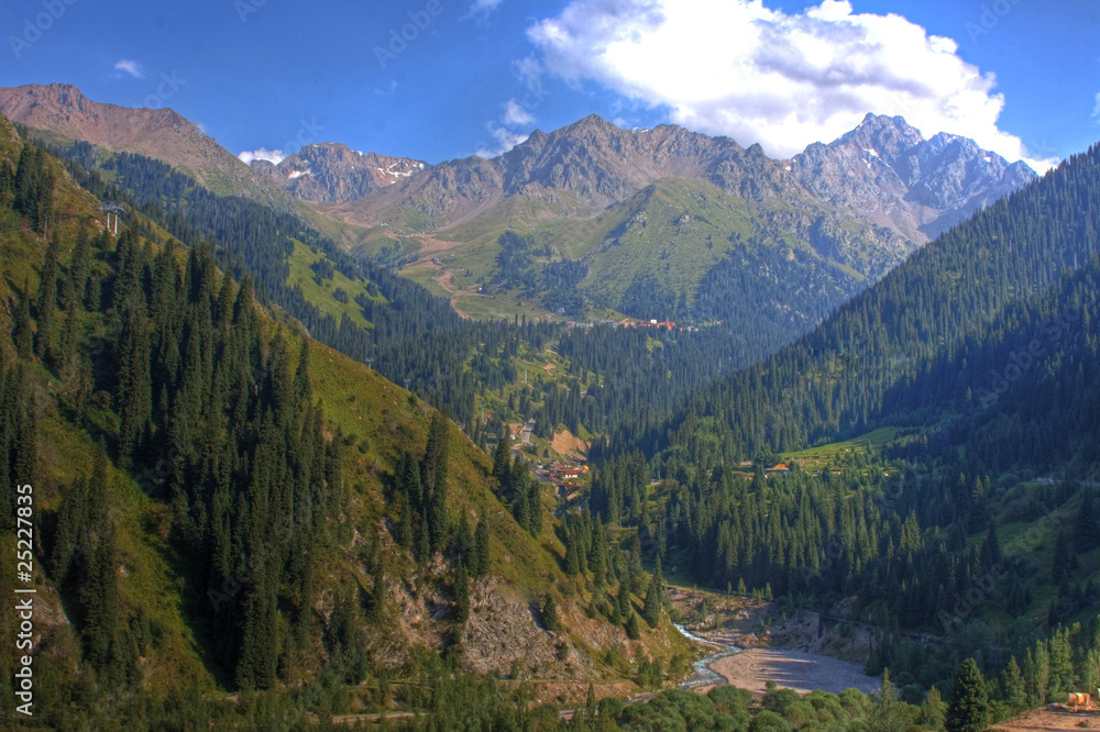 Fototapeta premium Mountain landscape Trans-Ili Alatau