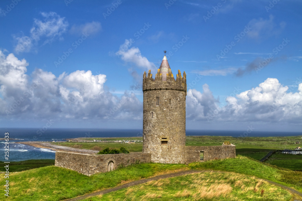 Doonagore castle in Ireland
