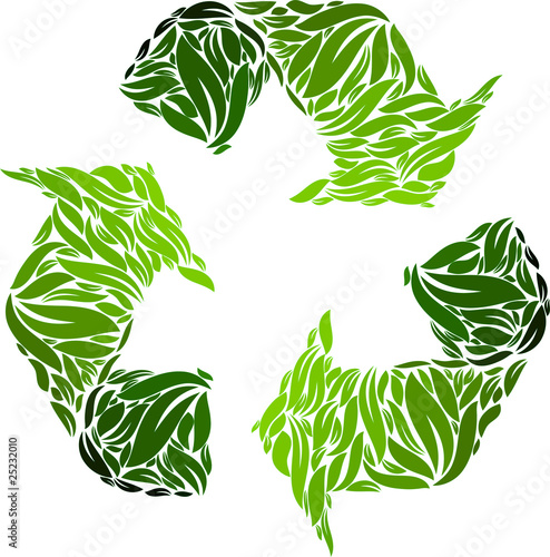 Recyclin symbol photo