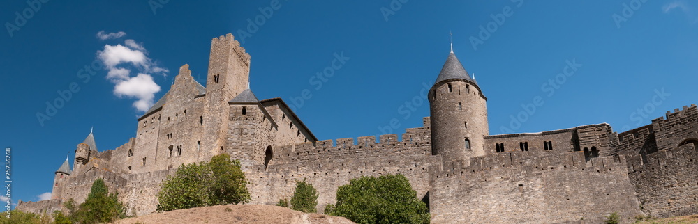 Panorama of Carcassonne, in France