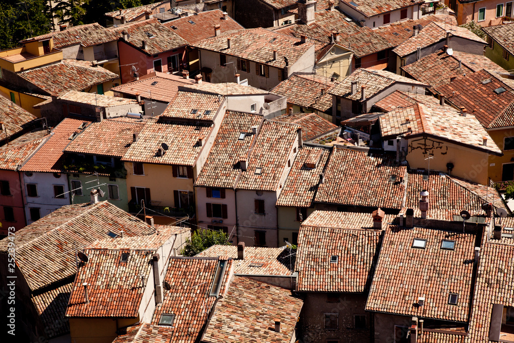 Tiled roofs of Malcesine