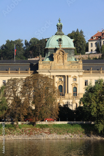 Prague Office of Government above River Vltava