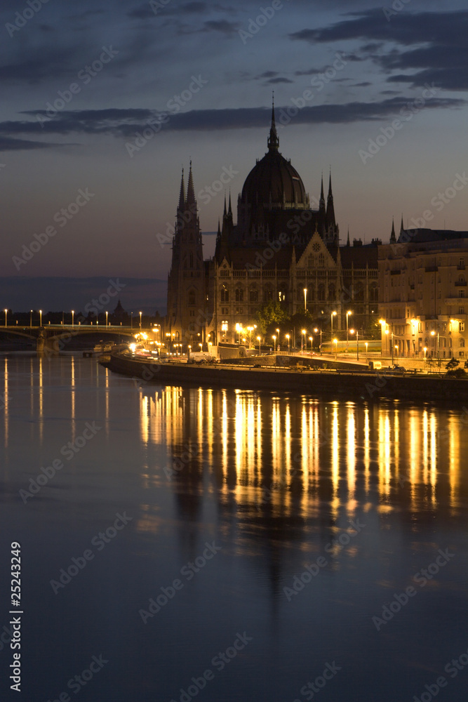 Budapest - parliament by sunrise