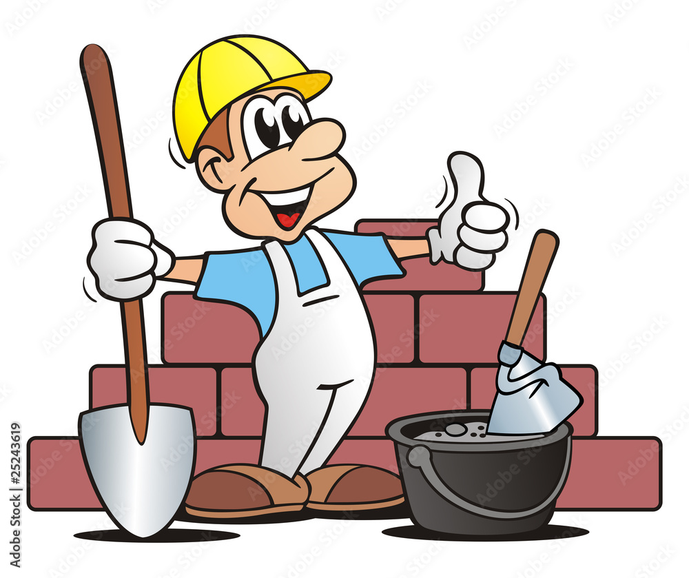 Beruf Maurer StockIllustration Adobe Stock