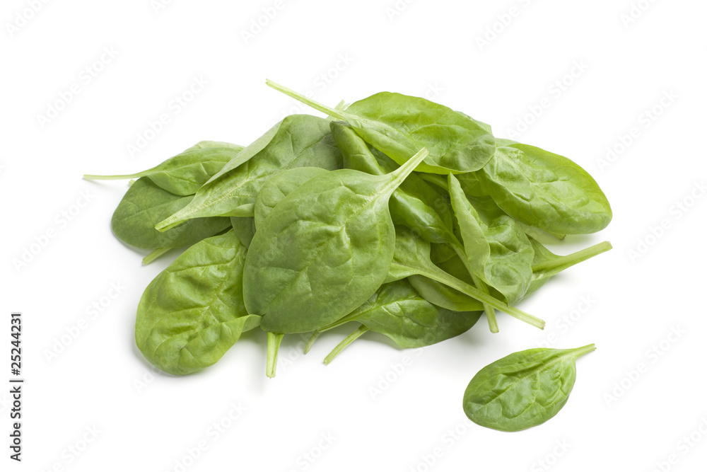 Fresh green spinach leaves Fresh green spinach leaves