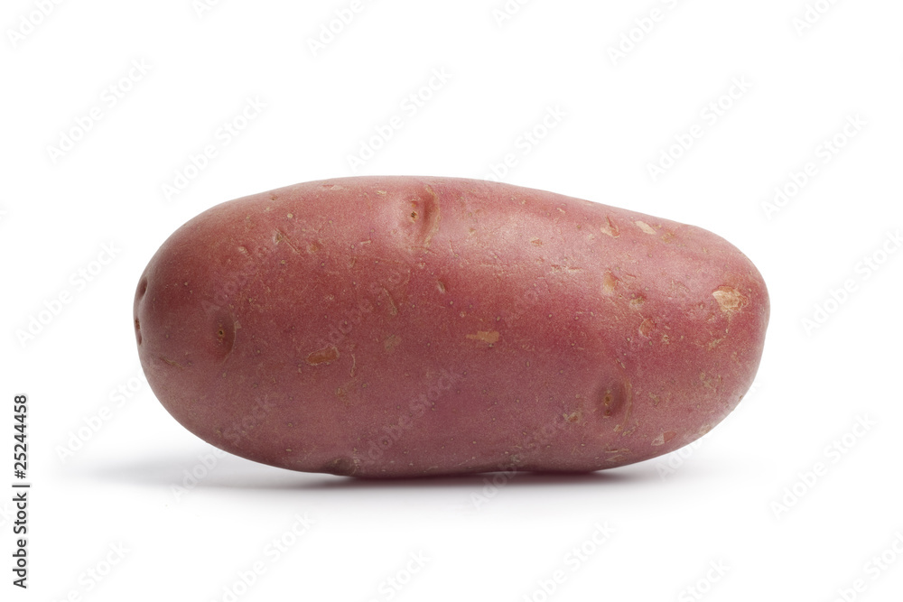 Roseval potato isolated on white background Roseval potato isolated on white background