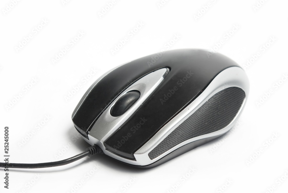 computer mouse isolated over white . computer mouse isolated over white .