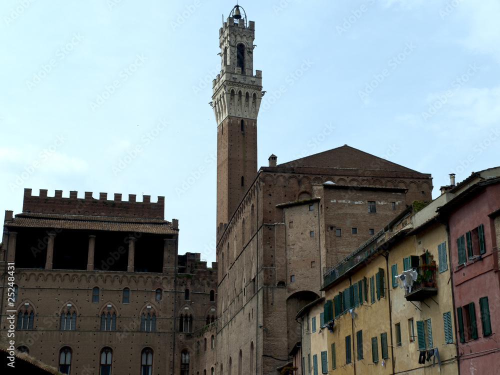 Siena - Palazzo Pubblico and Torre del Mangia.