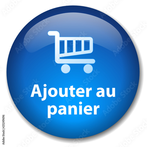 Bouton Web AJOUTER AU PANIER (e-shopping commerce électronique)