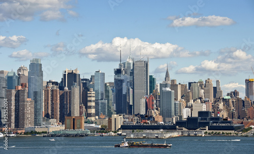 new york cityscape over the hudson river