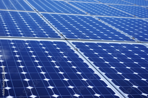 Sloped solar panels