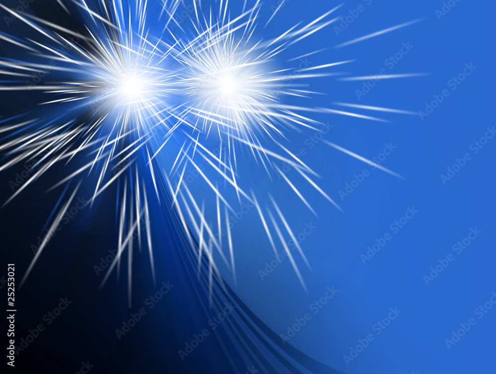 Fototapeta premium Blue background with stars