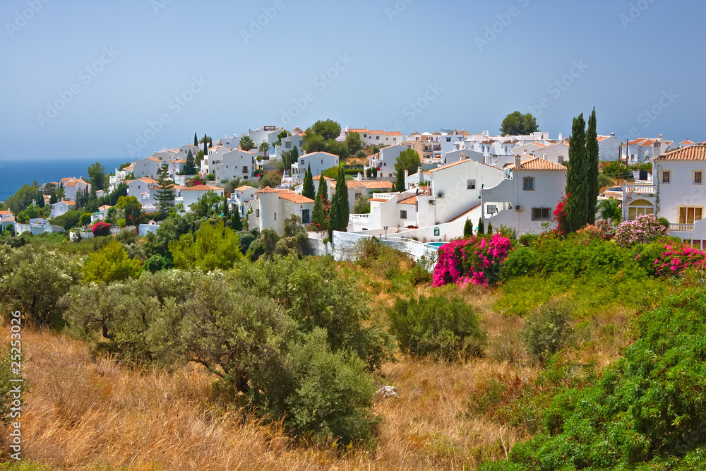 Obraz premium Spanish landscape, Nerja, Costa del Sol, Spain