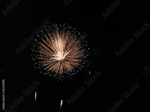 feux artifices fete lac annecy jeux olympiques photo