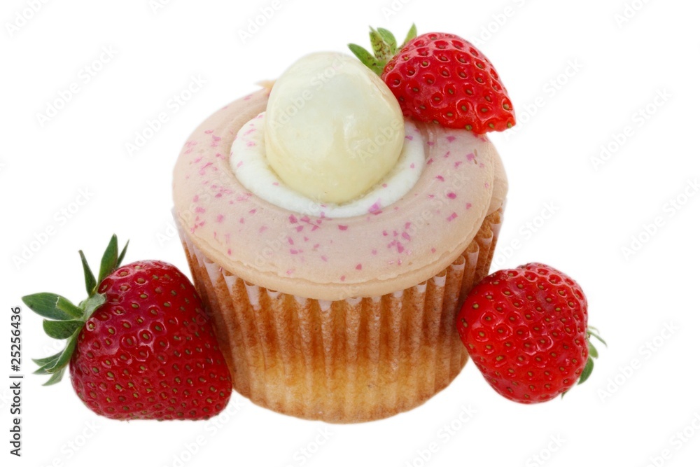 Strawberry and cream cupcake Strawberry and cream cupcake