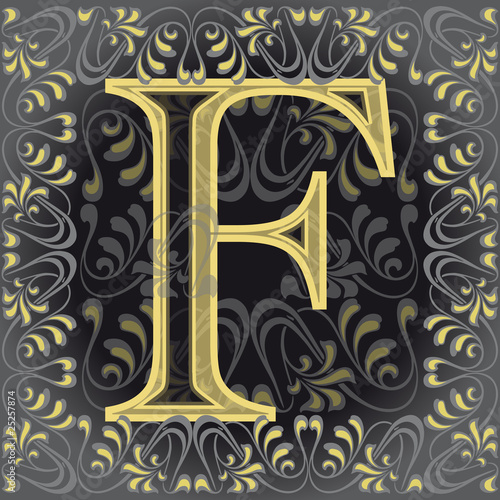letra f decorada, efe