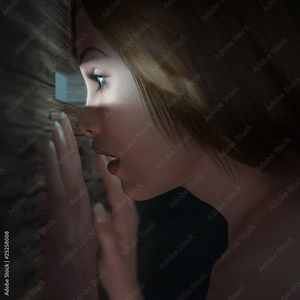 Φωτογραφία Spying woman