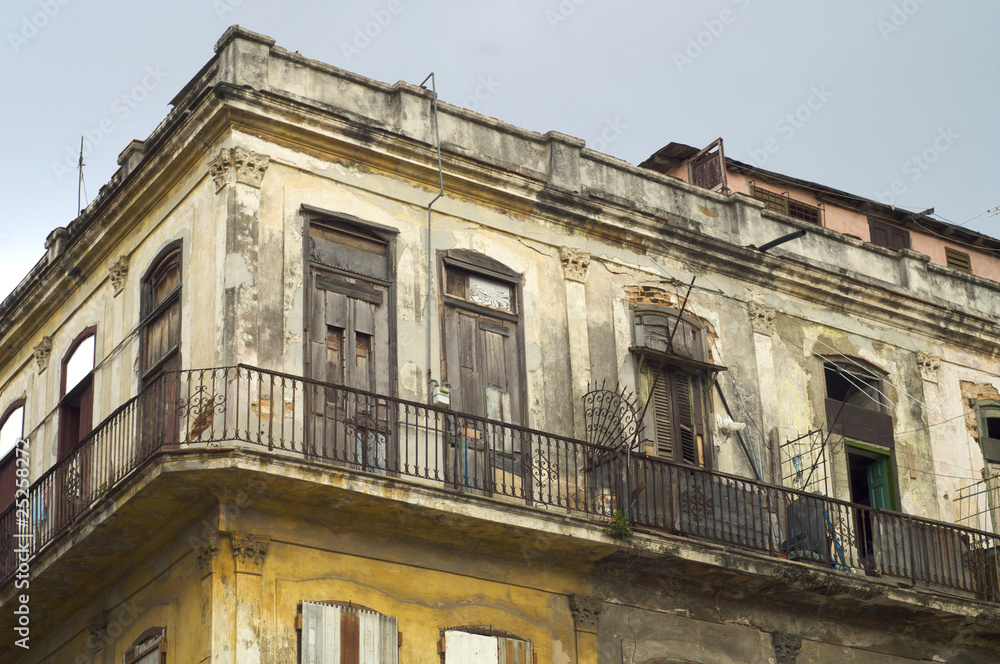 dilapidated building in havana dilapidated building in havana