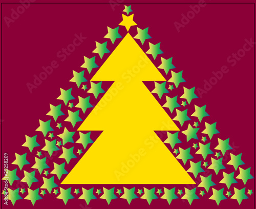 Weihnachtsbaum mit Sternen