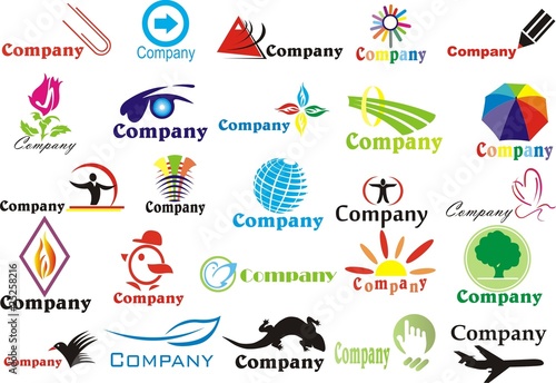 Set of abstract logotips