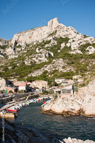 Calanque Callelongue, small fishing port photo