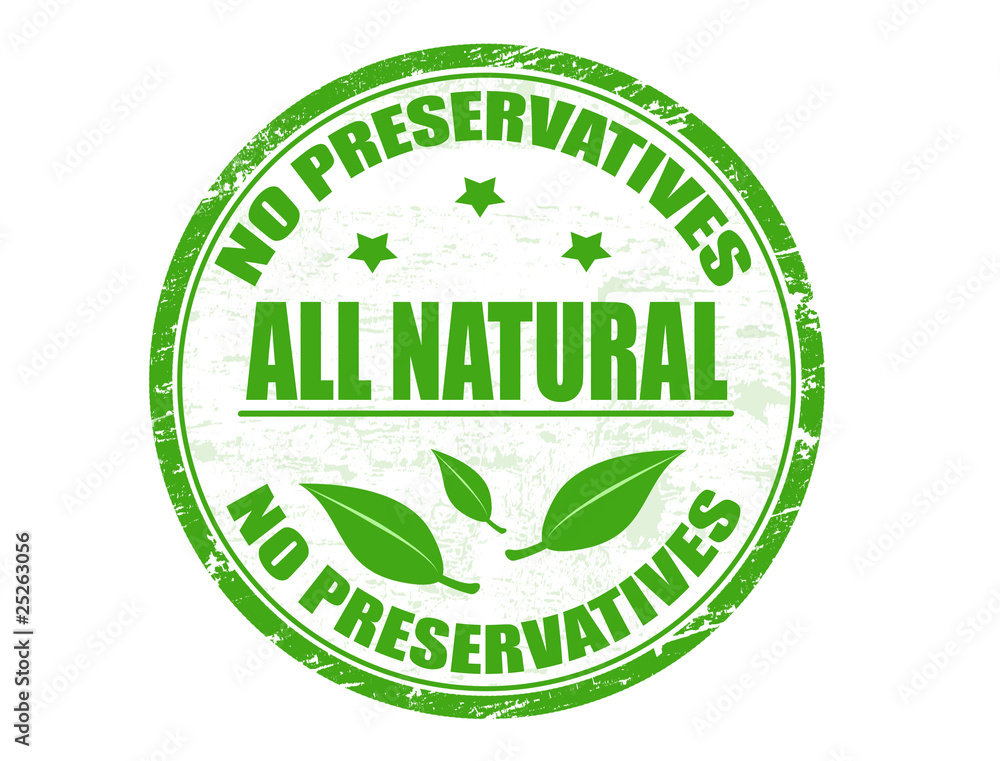 No preservatives - Natural stamp No preservatives - Natural stamp